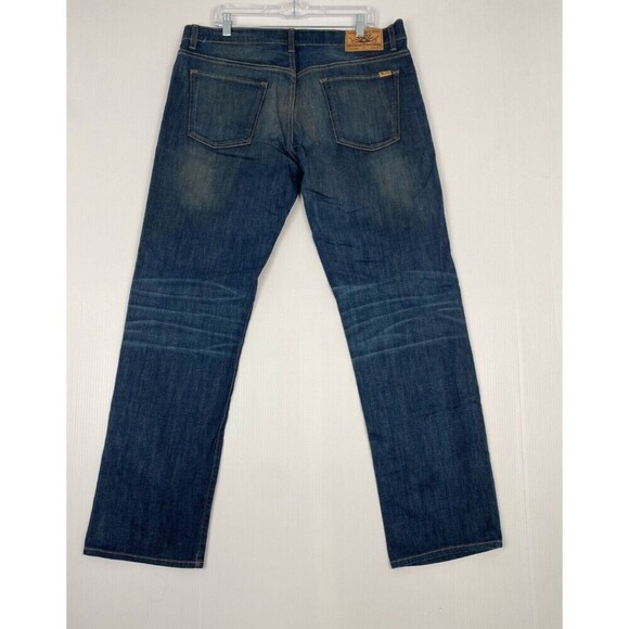 Raised Research Group LRG Straight Fit Jeans Men 38 Blue Mustaches J155010 style - Picture 2 of 15